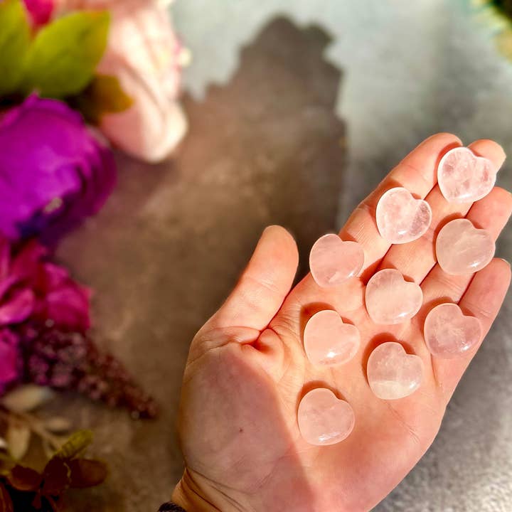 Mandala Gems - Vendita all'ingrosso Pietra/cristallo spirituale - Cuori di Cristallo da 2 cm per San Valentino, Scegli tra Diaspro Rosso, Fluorite, Corniola, Quarzo Rosa, Agata Muschiata, Giallo