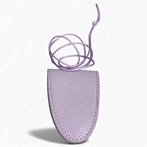 LAVENDER GLASSES LEATHER PU NECKLACE CARRIER AC-0003 for wholesale by Simply Jewels