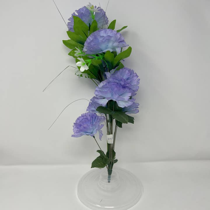 USA HomeMax - Wholesale Artificial flowers - 10pc Carnation Plastic Flowers Assorted Colors6