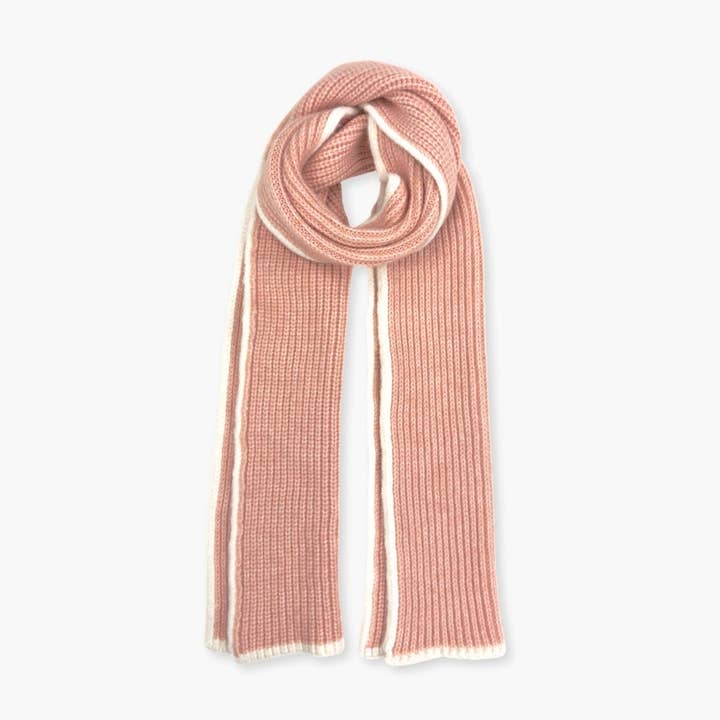 Humble Hilo - Wholesale Scarf - Women's - Humble Hilo Knitted Soft Scarf, Fine Knitted with White Trim7