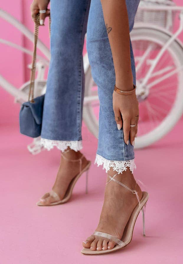 Light Blue 2025 NEW European HighWaisted Flare Jeans Chic Flared  Fresh for wholesale on Faire8