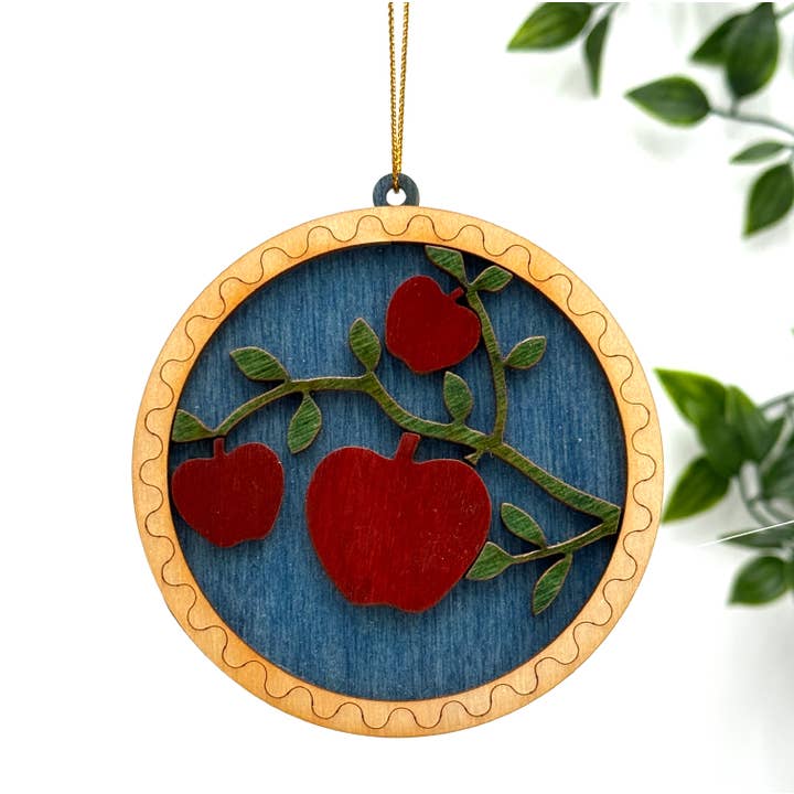 Layered Ornament - Apples for wholesale by Made and Assembled