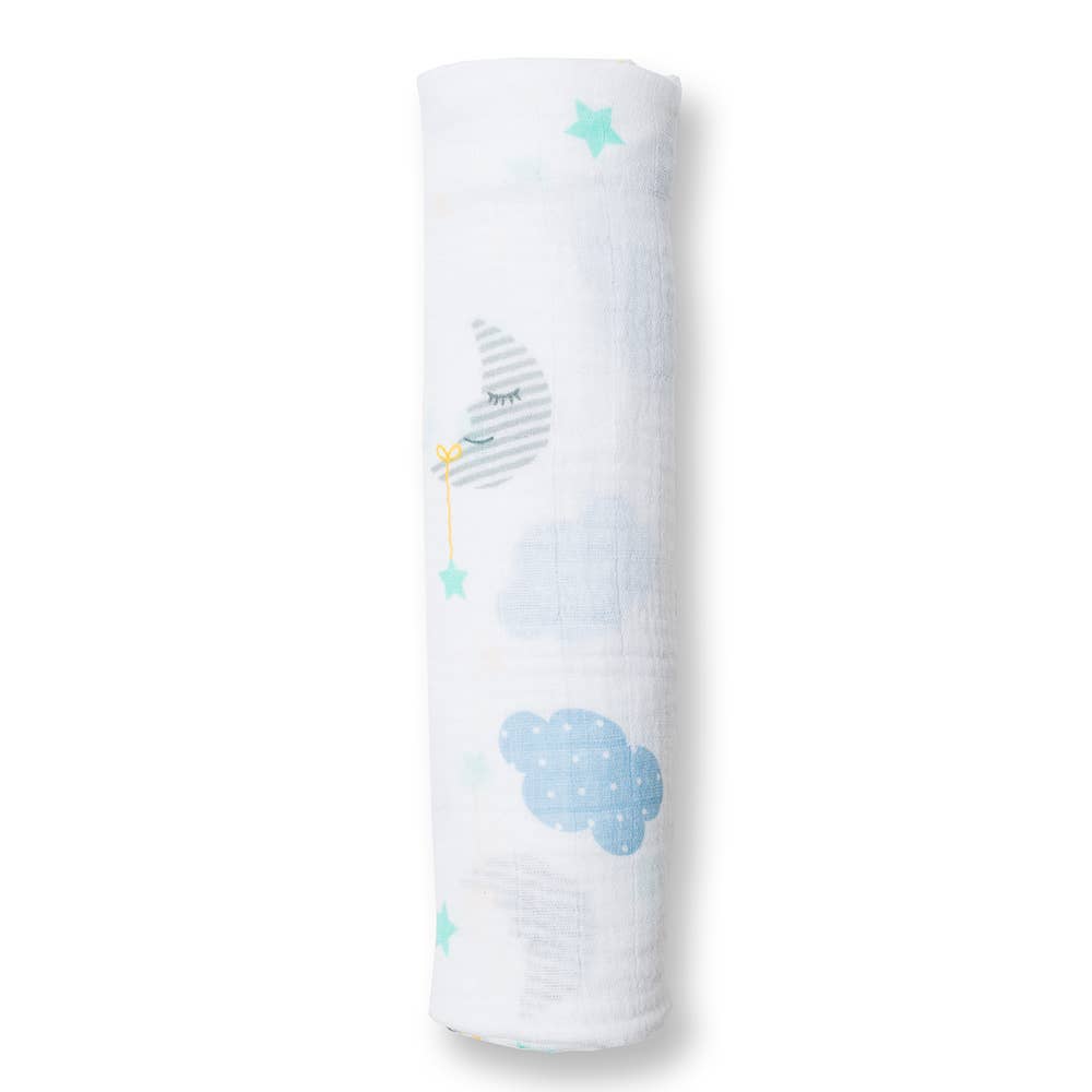 Lulujo Baby - Wholesale Swaddle - Baby - Muslin Swaddle Blanket – Dreamland (47" x 47") 1