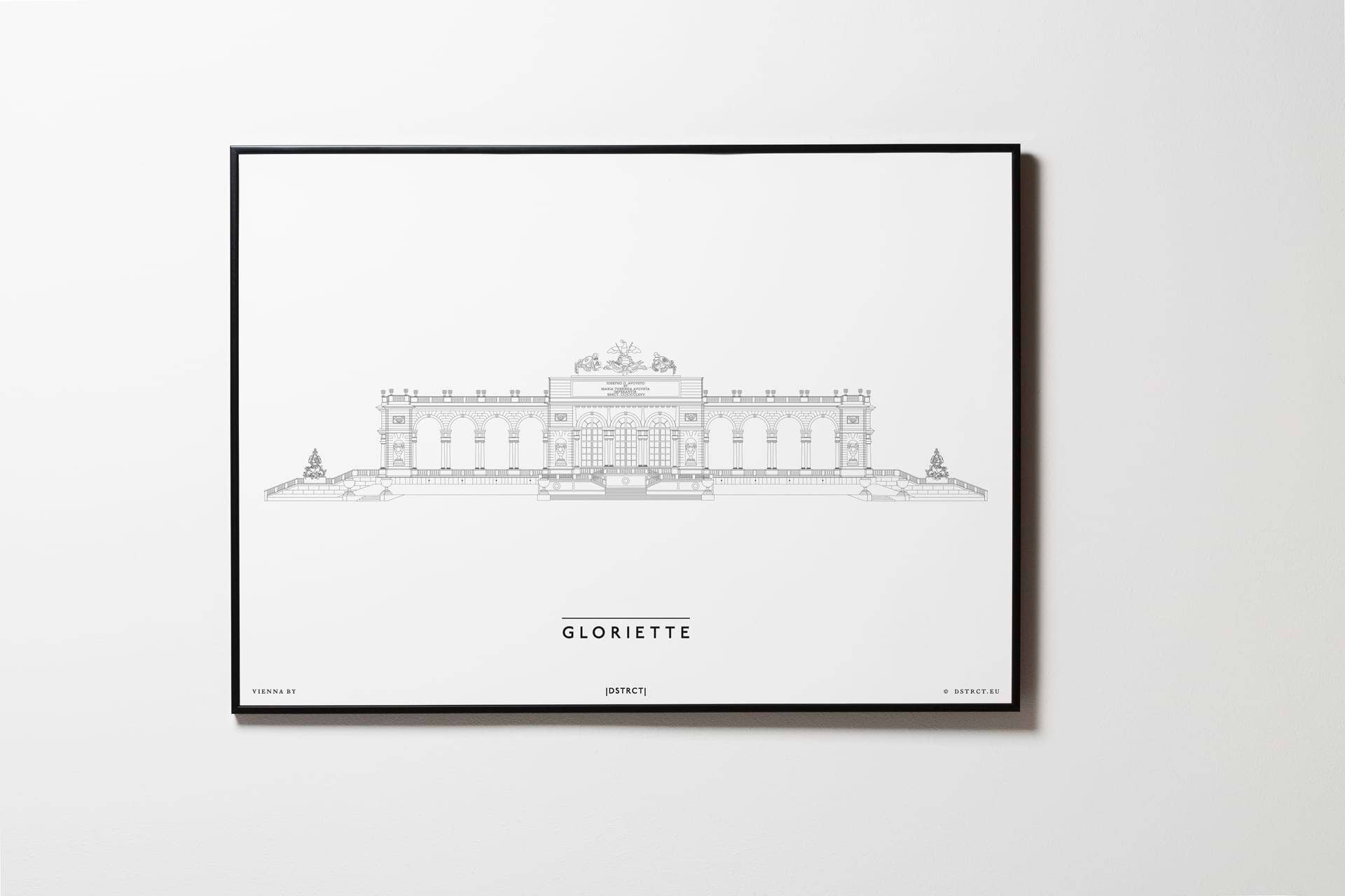 DSTRCT - Vente Affiche d'art - Gloriette Schönbrunn | Design strict | Vienne4