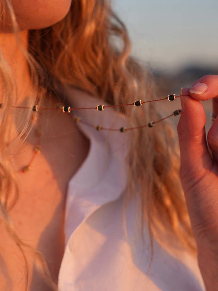 Collar Talismán Maharani - Turmalina para venta al por mayor de Joia Bijou