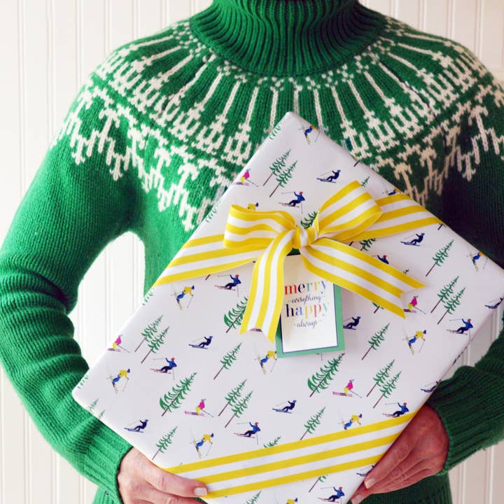 WH Hostess Social Stationery - Wholesale Wrapping Paper Roll - Continuous Roll Gift Wrap | Ski Resort4