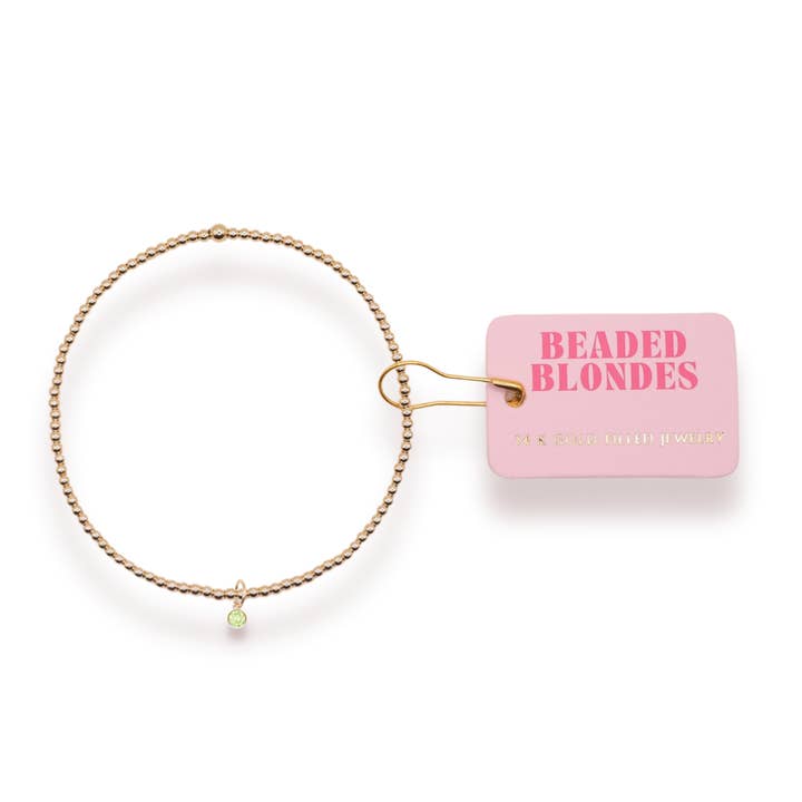 Beaded Blondes – wholesale Charm/dangle bracelet – Pack of 12: Birthstone Charm Bracelets18
