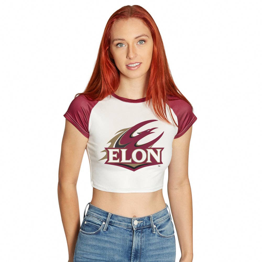 Lojo Collegiate Apparel - Wholesale Screen Printed T-Shirt - Women's - Elon Team Tee0