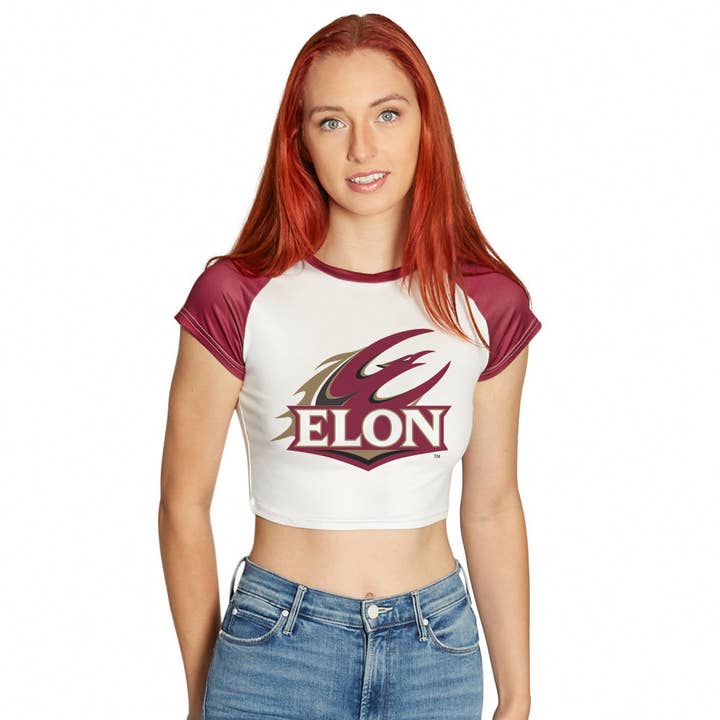 Lojo Collegiate Apparel - Wholesale Screen Printed T-Shirt - Women's - Elon Team Tee
