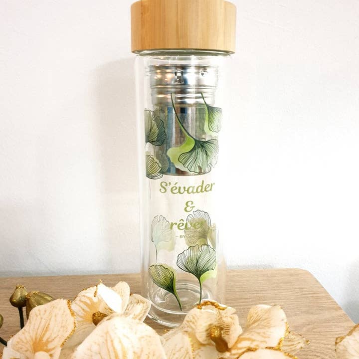 GINKO VT 450 ML GLASS INFUSER for wholesale by Very Thés