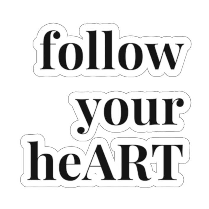 "Follow Your Heart" Sticker for wholesale by Crystal Sokuu