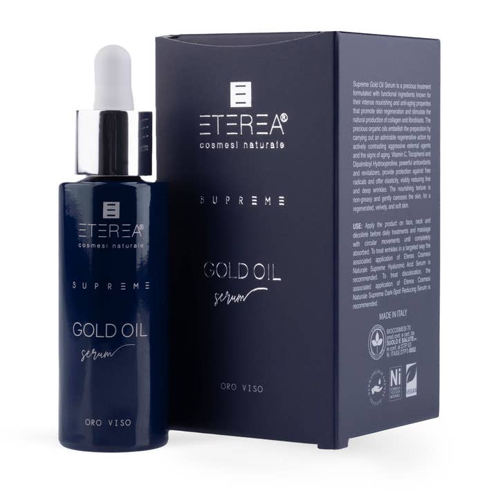 Anti-Aging Face Serum with Pure Gold for wholesale by ETEREA Cosmesi Naturale