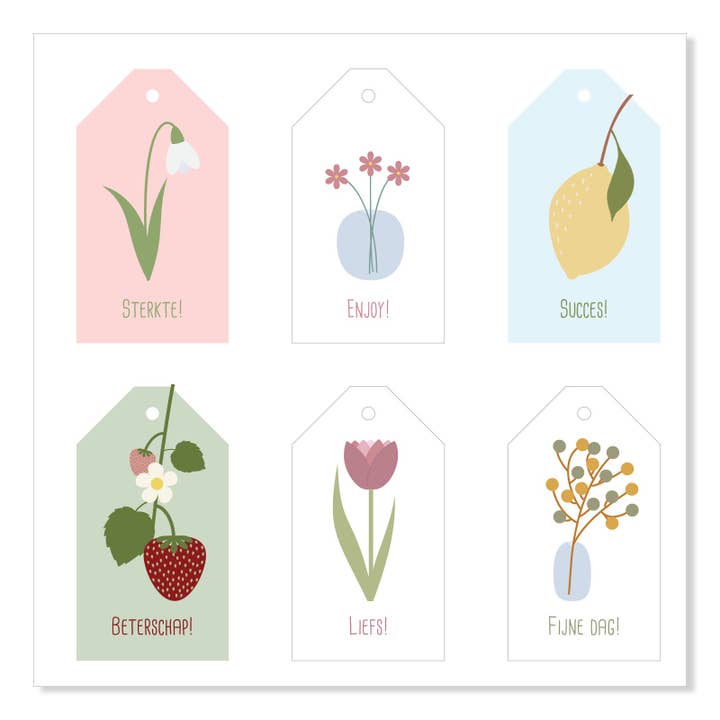 Gift tags Flowers for wholesale by QuastDesign