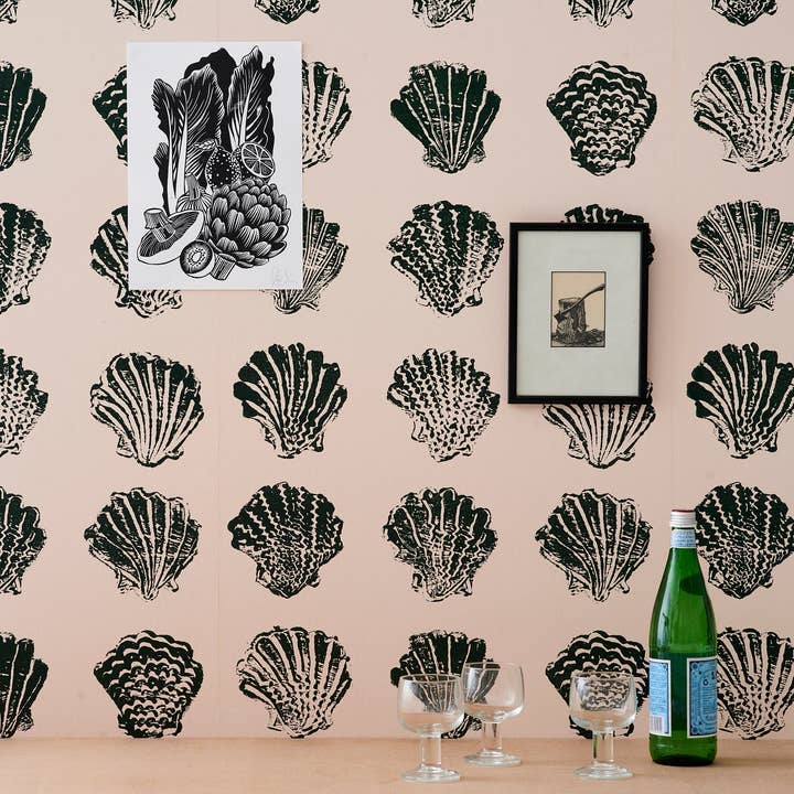 Pilgrim Wallpaper | Pink for wholesale by Stoff Studios