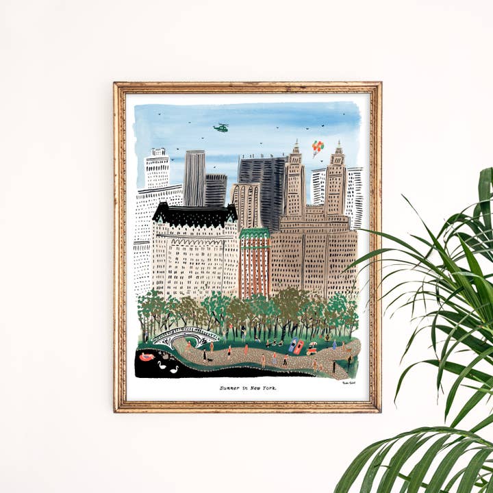 Impression d'art « Summer in New York » Giclée pour la vente par On Lane Avenue