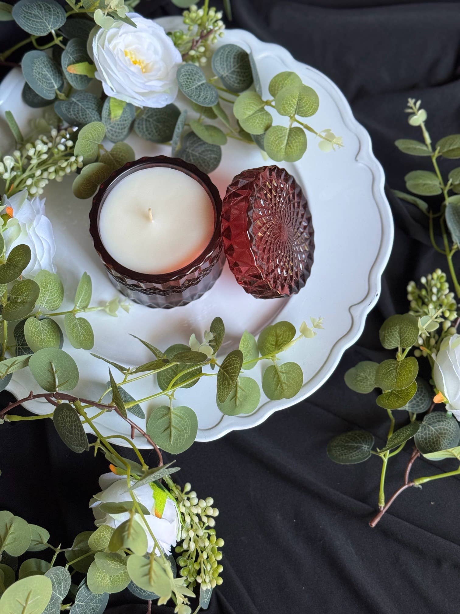 Blue Collar Babe Candles - Vente Bougie en bocal - Bougies en cire de soja 7oz en verre cristal haut de gamme - Plus de 40 heures de combustion5