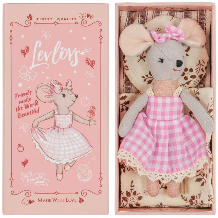 LEVLOVS - Wholesale Doll - Kids - Levlovs Mouse Lulu in a Box with the Bedding Summer Gift