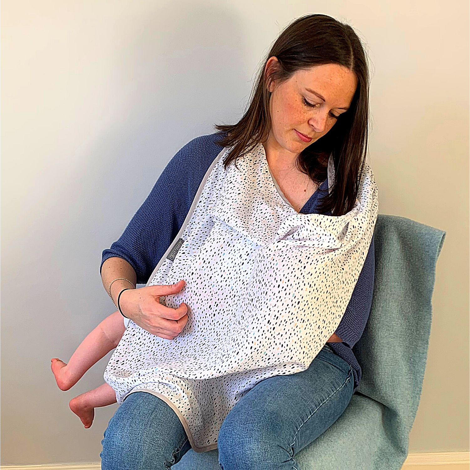 Cheeky Chompers UK - Vendita all'ingrosso Copertura per allattamento - Premaman - Copertina allattamento 6-in-1 Multimuslin - Peardrop9