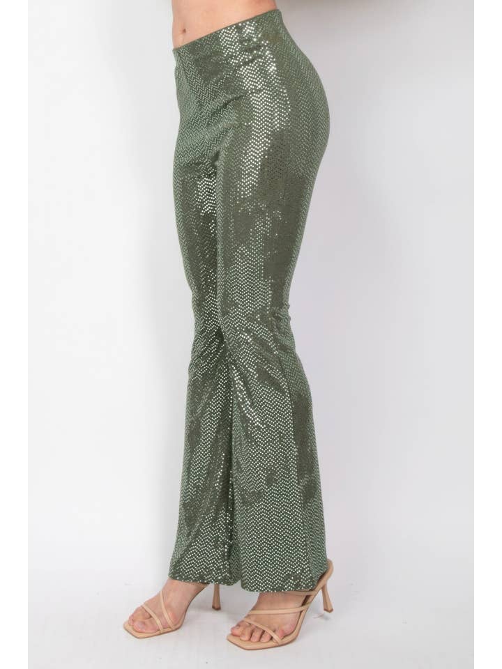 CC Wholesale Clothing - Wholesale Pants - Women's - Sequined Fit & Flare Midrise Pants2