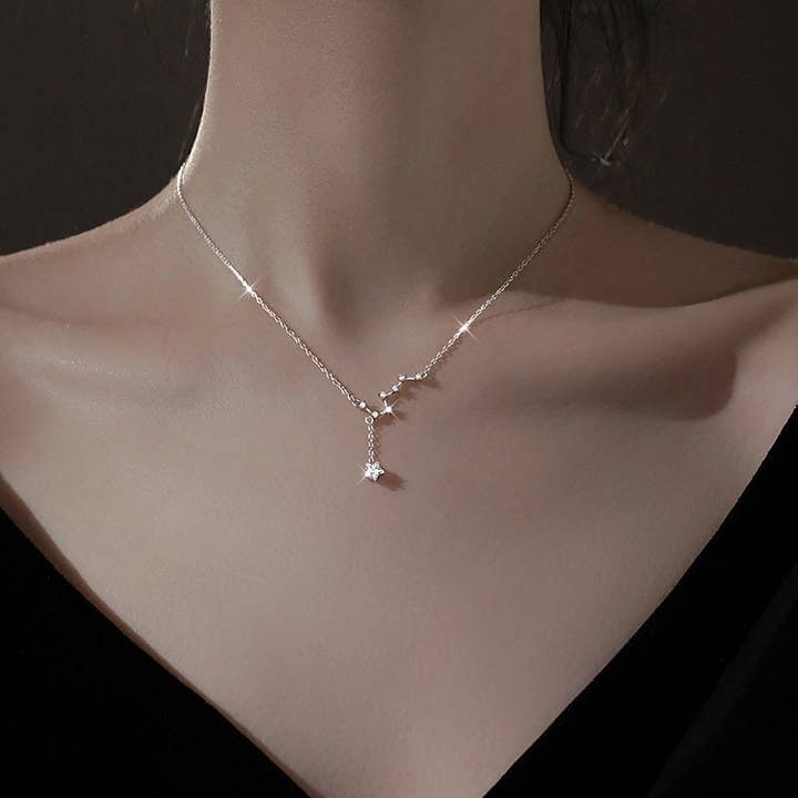 Big Dipper North Star Charm Necklace in 925 Sterling Silver for wholesale by Perimade & Co. LLC