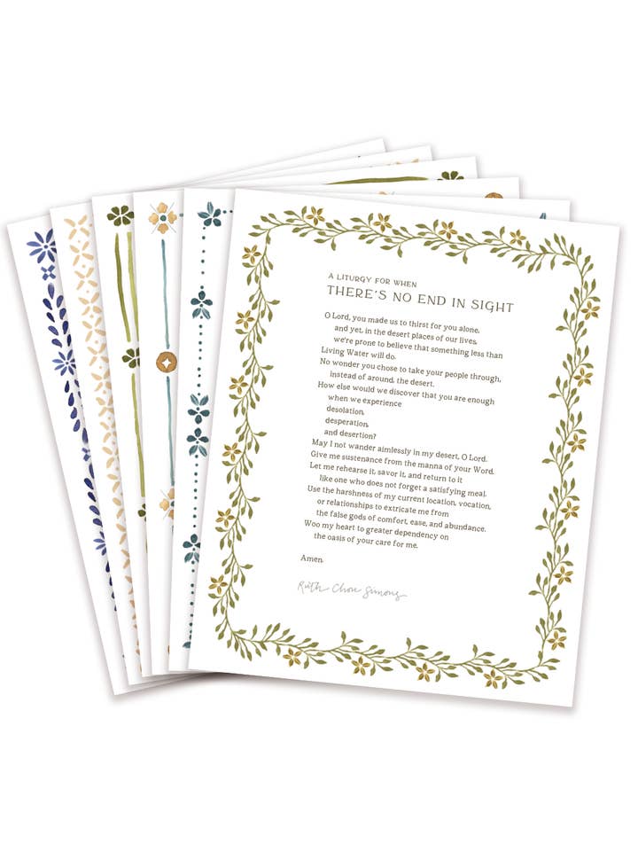 Now and Not Yet Liturgy 6 Print Set for wholesale by GraceLaced by Ruth Chou Simons