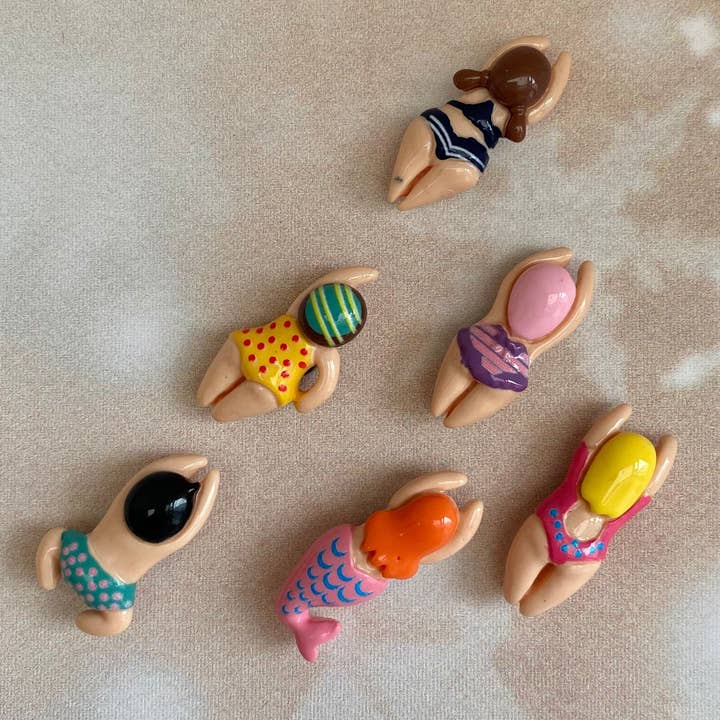 Jewells – wholesale Magnet – Swimmer Swimming Fridge Magnets - set of 6 or individual5