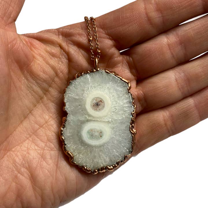 MergingMetals – wholesale Pendant/charm necklace – Natural Solar Quartz Necklace