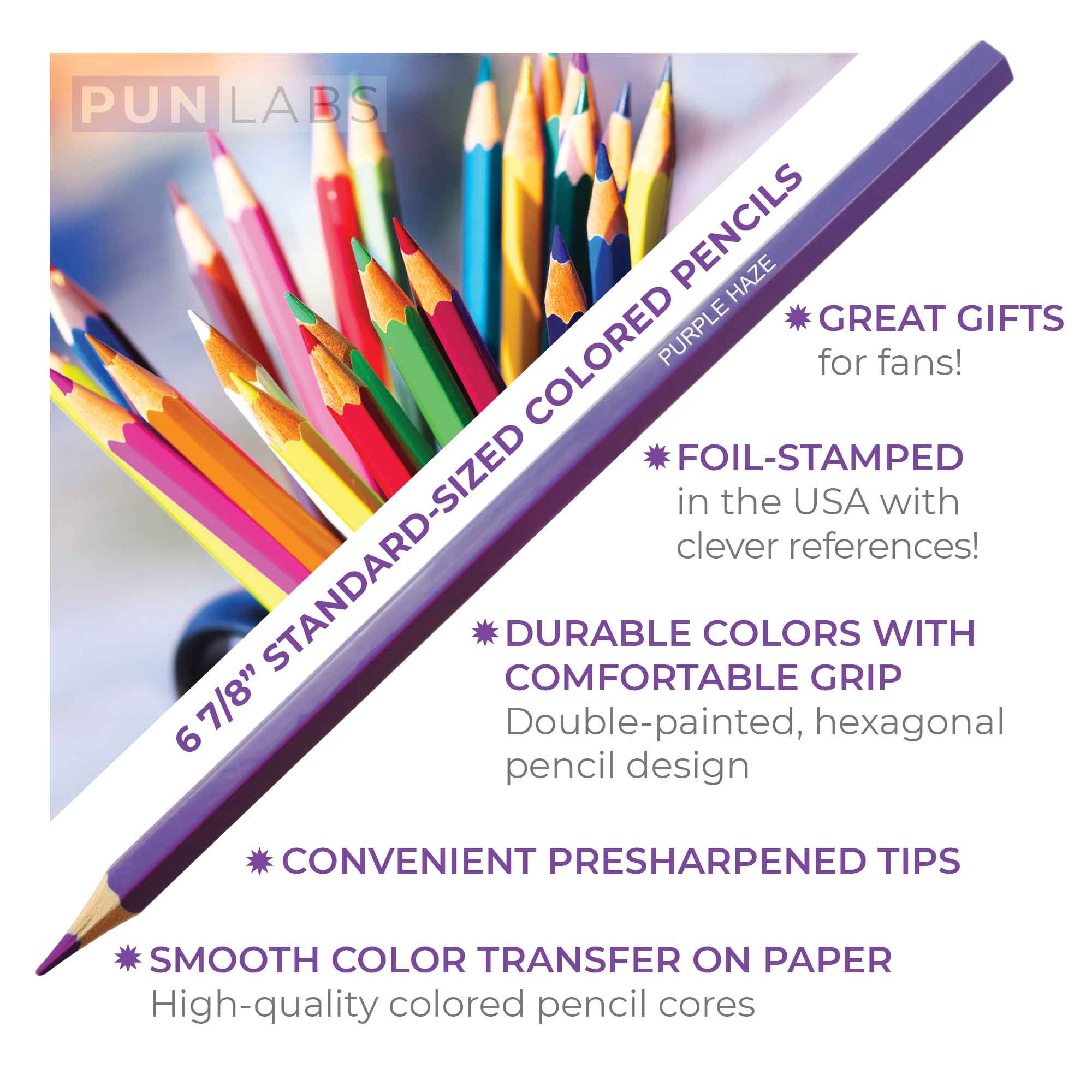 Pop Colors - Wholesale Gag Gift/Novelty Gift - Stoner Colors Colored Pencil Set2