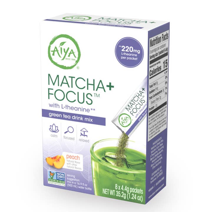 Matcha+ Focus ™ (8 Sticks/Box) (Case of 6 Boxes) for wholesale by Aiya Matcha
