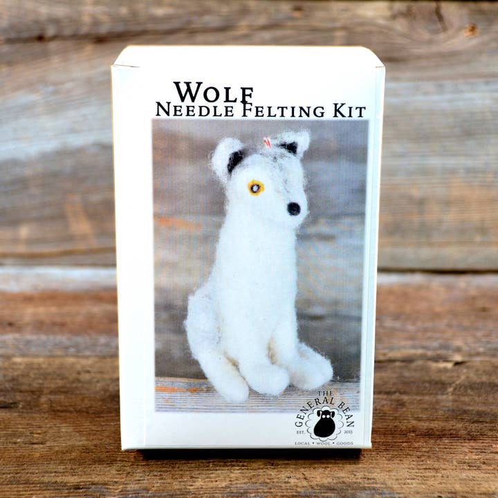 The General Bean – Engroshandel DIY-sysæt – Nålefiltning Sæt - Ulve Ornament - Skovdyr0