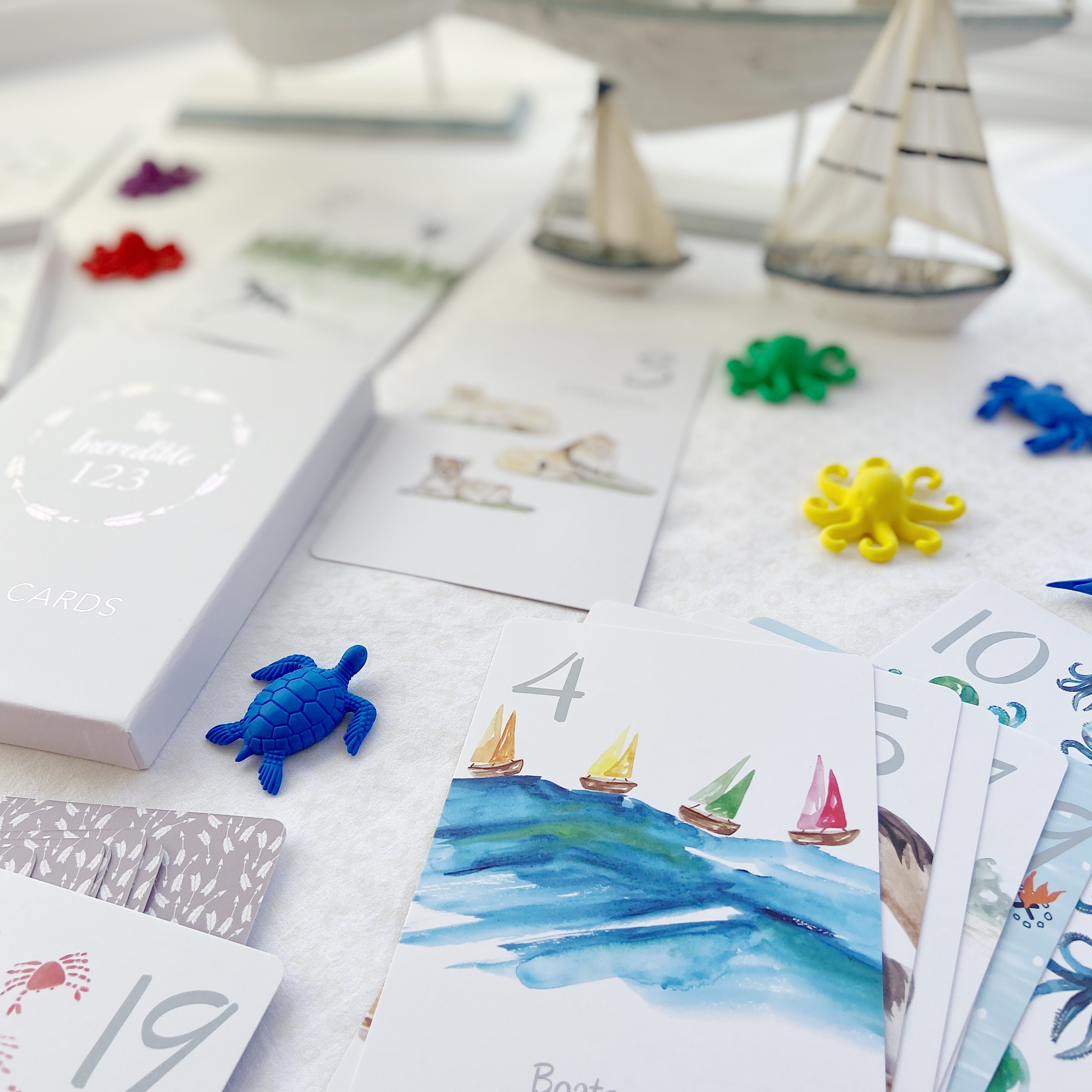 Adored Illustrations - Wholesale Learning Cards - Kids & Baby - The Incredible 123 Flash Cards2