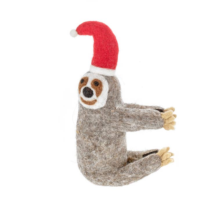 Felt So Good - Wholesale Tree topper - Handmade Felt Christmas Sloth Tree Topper Decoration1