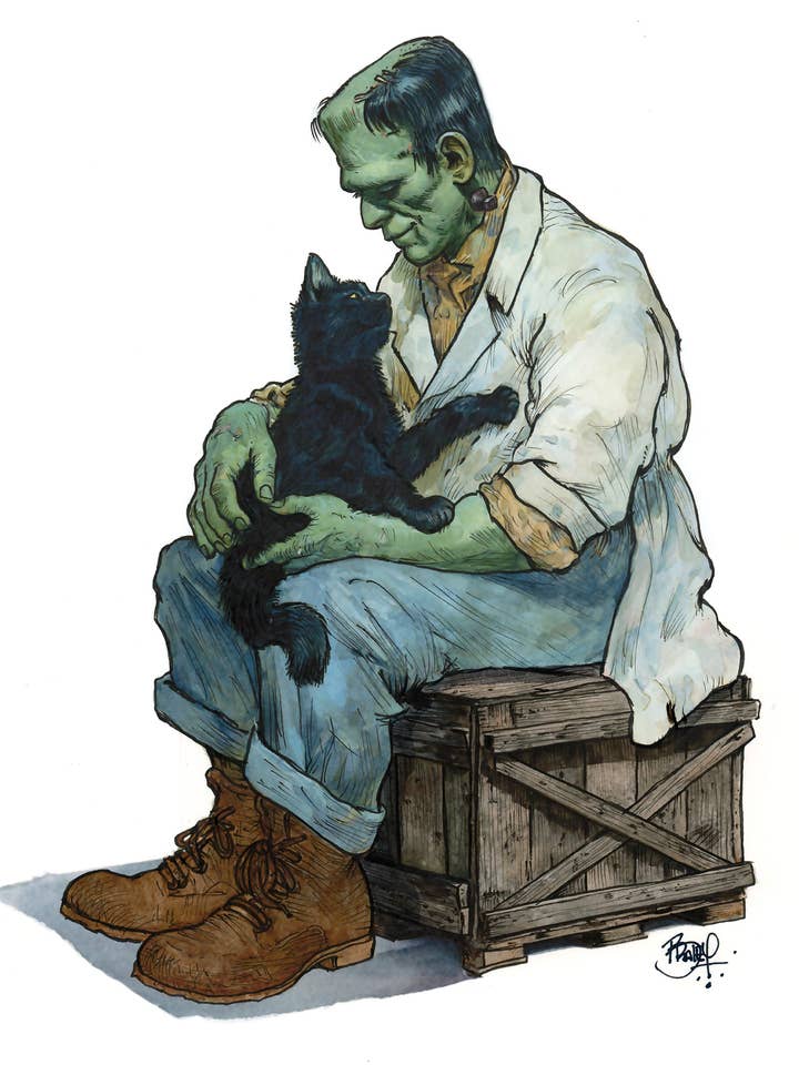 Frankenfluff #426 - vertical for wholesale by Shawn Braley Illustration