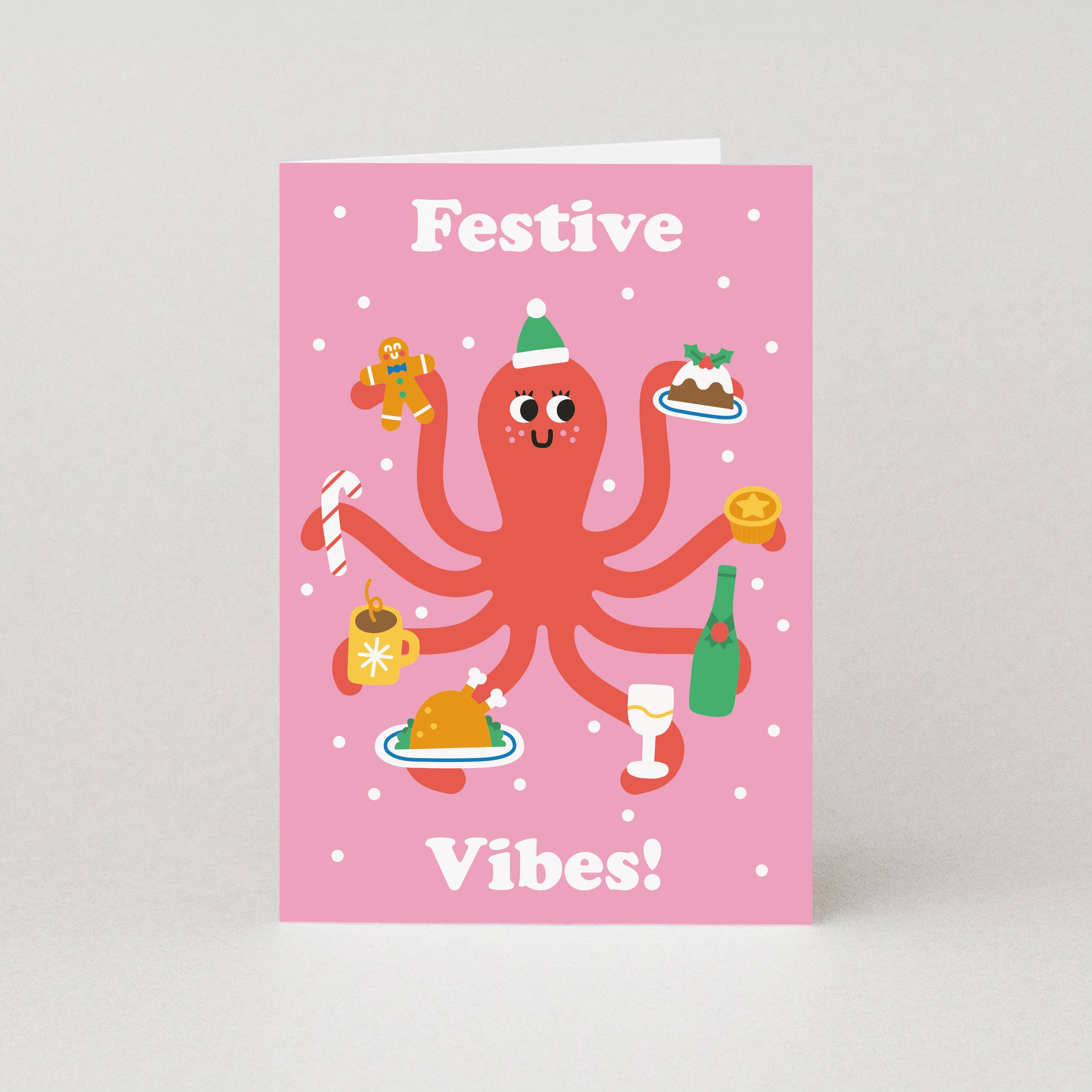Studio Boketto - Wholesale Christmas card - Festive Vibes Christmas Cards | Colourful Christmas Cards
