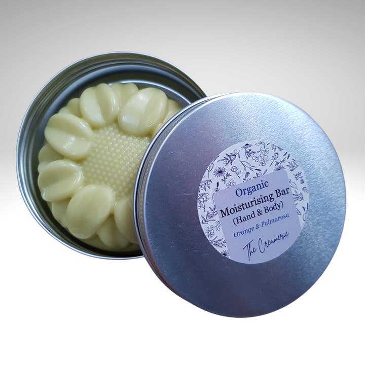 Organic Body Moisturising Bar, Orange & Palmarosa for wholesale by The Creamerie