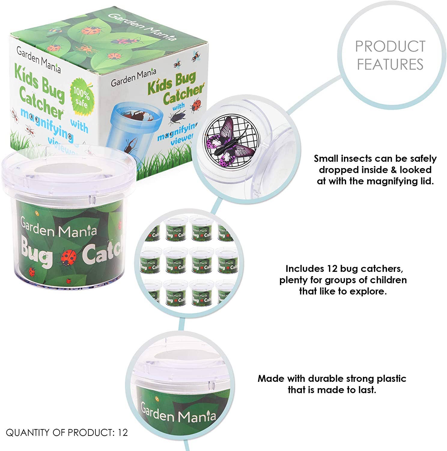 Bramble - Wholesale Toy Set - Kids - 12 Educational Bug Catcher Viewers with Magnifier1