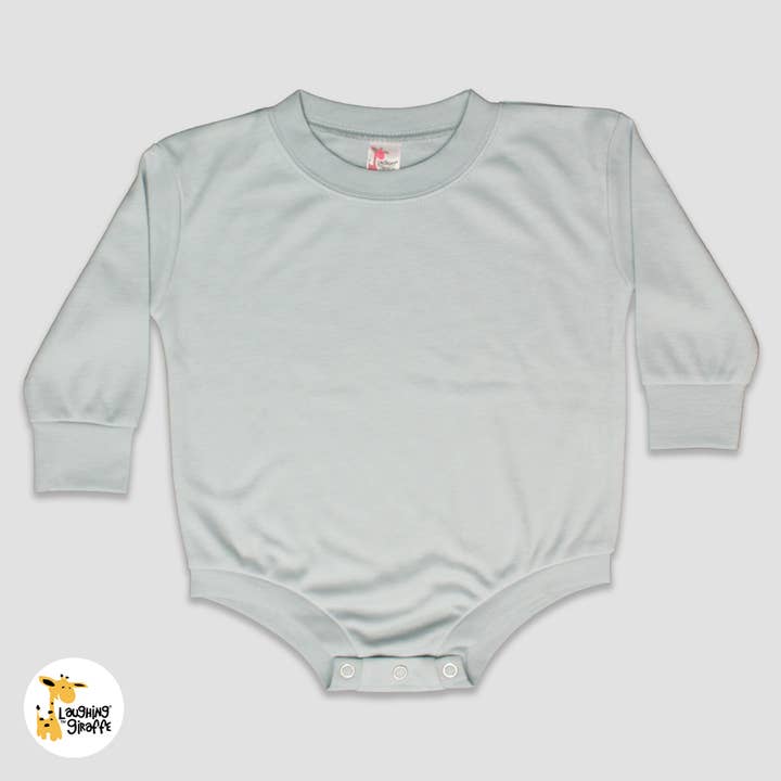 Laughing Giraffe - Wholesale Bodysuit (Non-Footed) - Baby - Baby Long Sleeve Bubble Romper Sublimation Trendy Blanks2