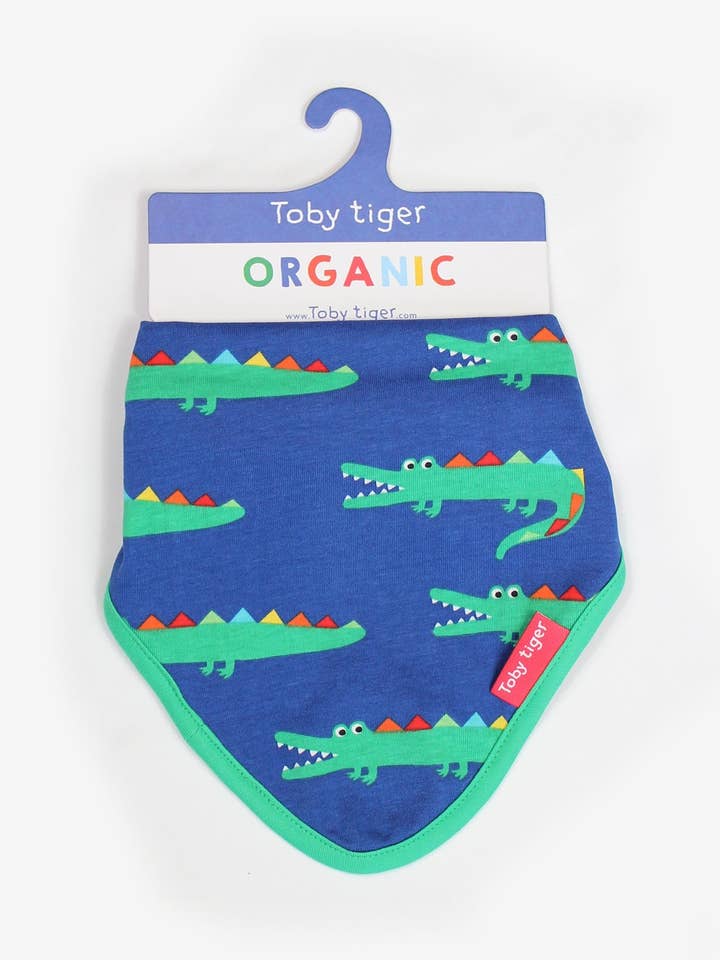 Bio-Baumwoll-Babytuch mit Krokodil-Druck für den Großhandel von Toby Tiger GmbH