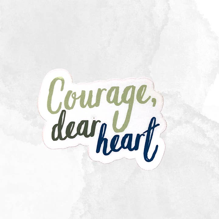 The Cornflower - Wholesale Sticker - Courage, dear heart CS Lewis Sticker