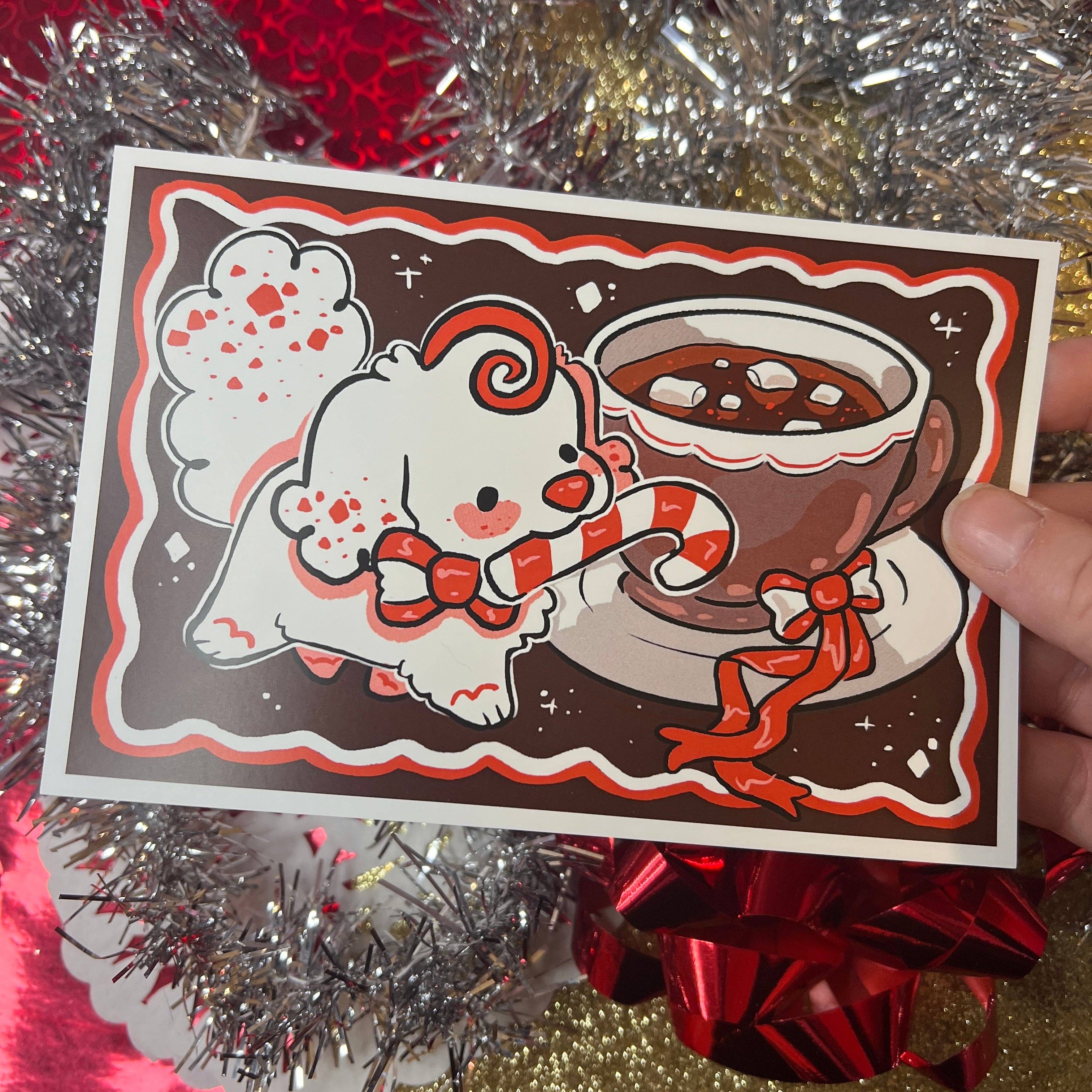 Woolblossom - Wholesale Art Print - Peppermint Puppy ~ Print1