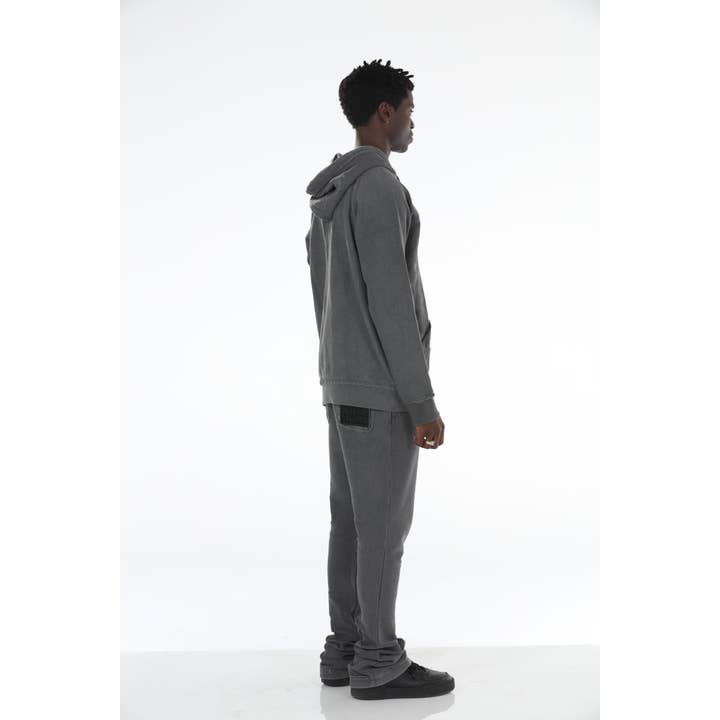 Stylo – Fato de treino – Homem por atacado – Fato de Treino em Veludo Canelado Antracite com Bainha Larga e Justa5