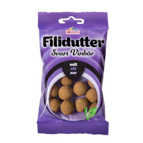Swedish Godis Shop - Wholesale Hard Candy - Konfekta Filidutter Black Currant