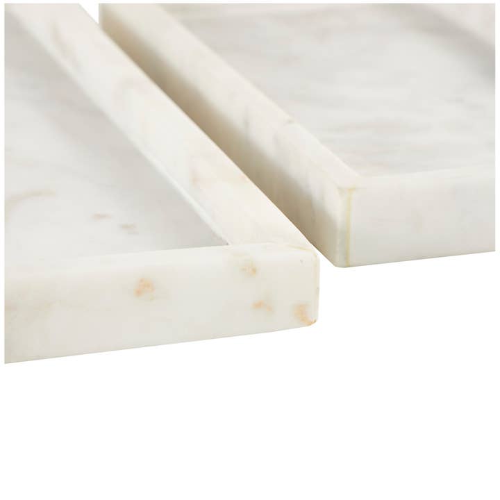 Deco Marché - Wholesale Decorative Tray - Modern White Marble Tray Set14