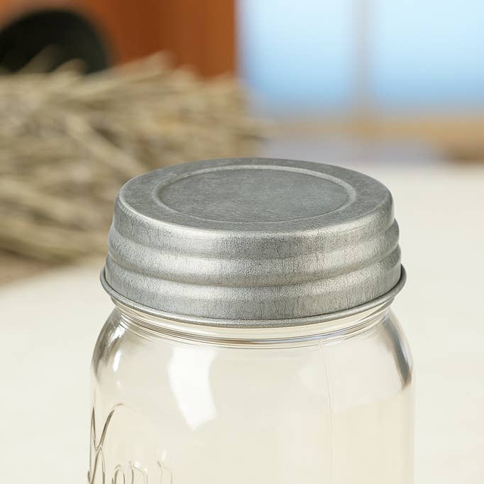 Galvanized Metal Small Mouth Mason Jar Lid  for wholesale on Faire1
