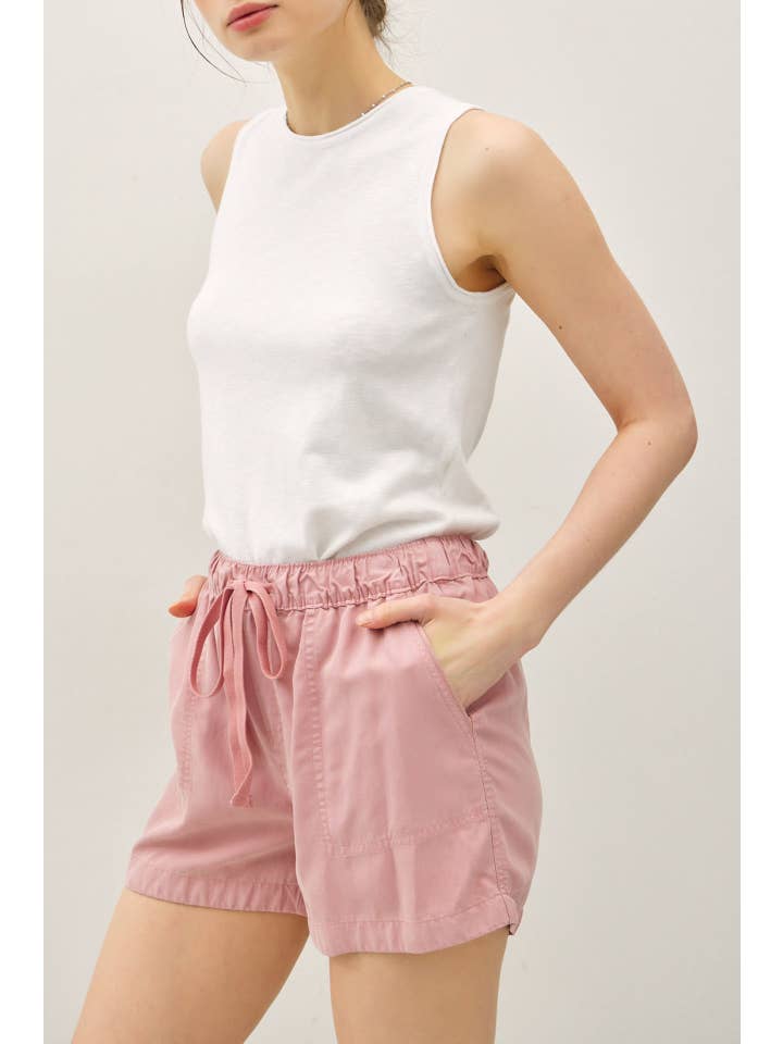 Be Cool - Wholesale Shorts - Women's - NEW COLOR-HIGH RISE PULL ON TENCEL SHORT 10