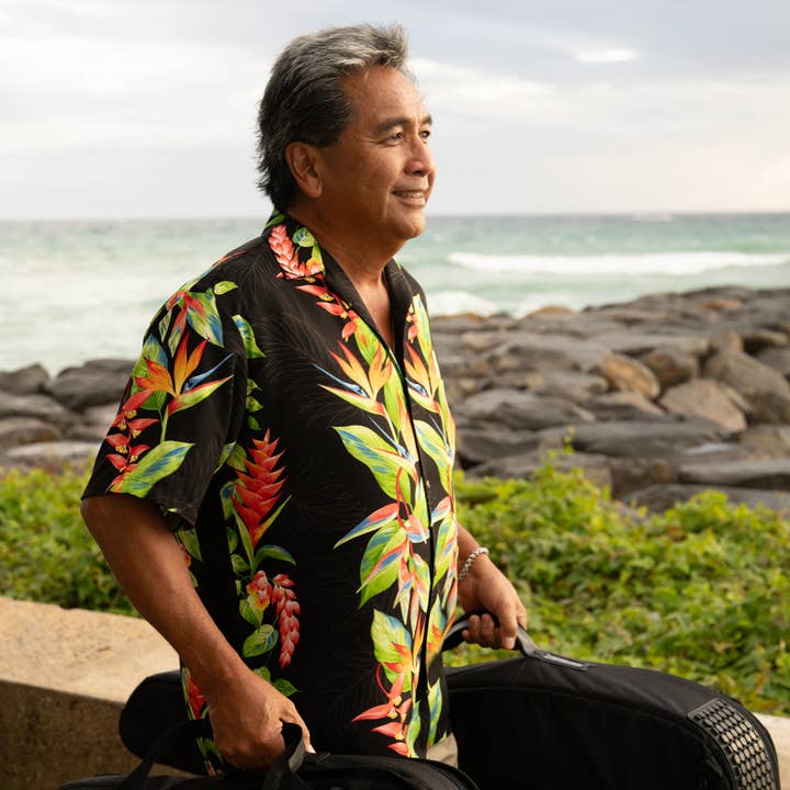 Bird of Paradise Aloha Shirt for wholesale by Hilo Hattie