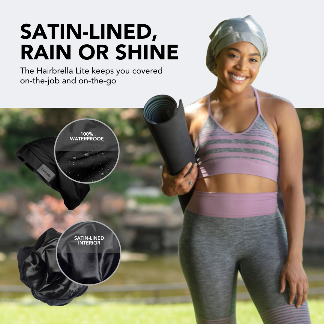 Hairbrella - Wholesale Raincoat - Women's - Hairbrella Lite Satin-Lined Rain Hat15