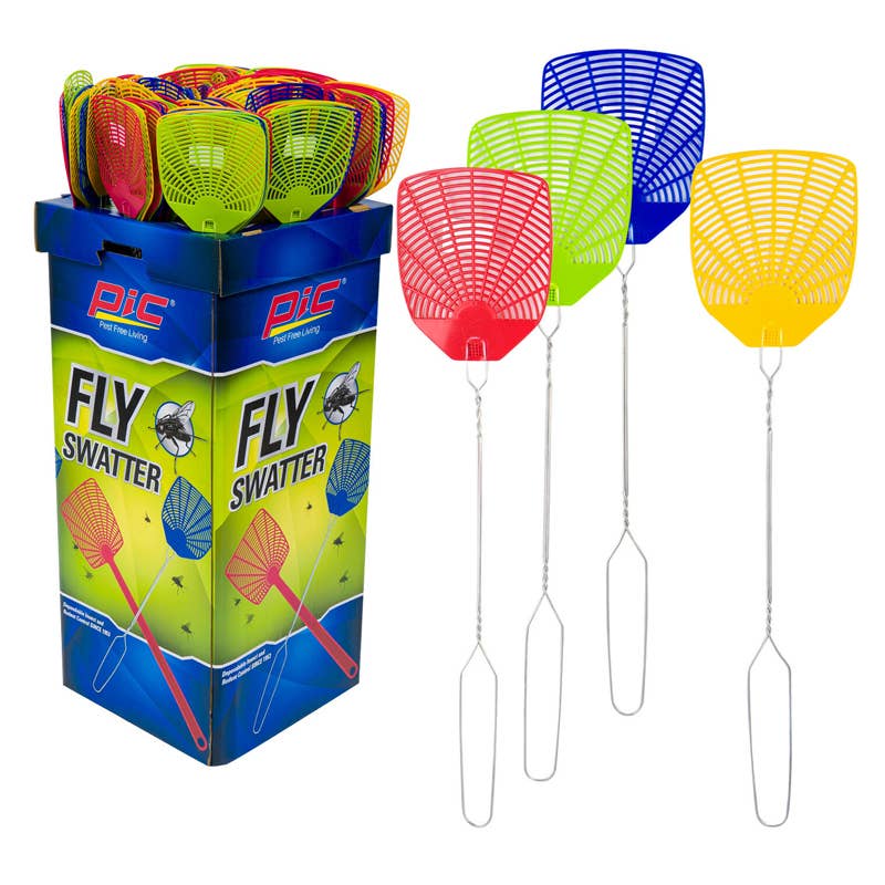 Deluxe Import Trading - Wholesale Insect Repellent - PIC Fly Swatter W/ Wire Handle0