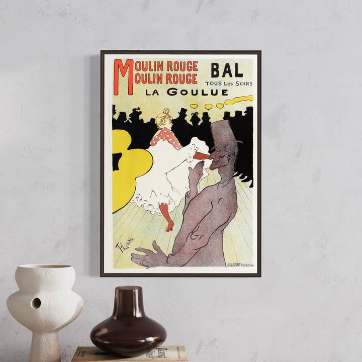 Gabrielle Dalsan - Wholesale Art Print - Affiche pour le Moulin Rouge by Toulouse–Lautrec. A4, A3, A2 Wall Art. Fine Art Print. Vintage Wall Art Print. Mothers Day gift. Line Art