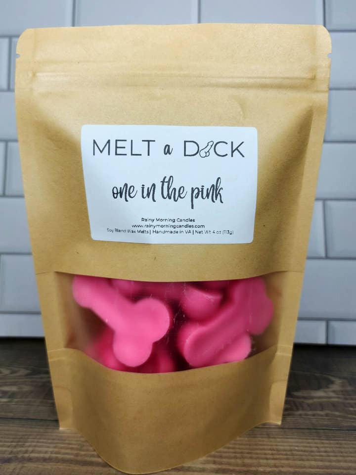 One In The Pink | Gag Gift NSFW Shaped Wax Melts for wholesale by Rainy Morning Candles